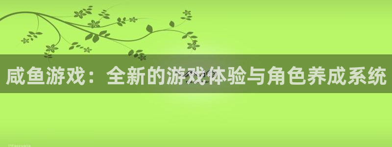 亿万28智邦(北京)品牌策划有限公司：咸鱼游戏：全新的游戏体验与角色养成系统